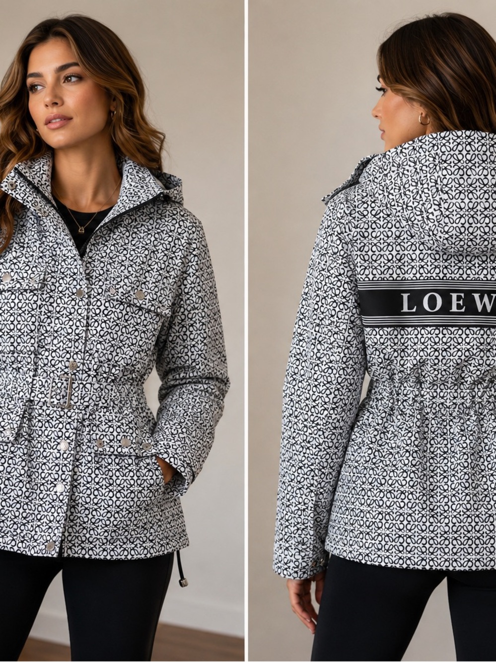 Loewe Black & White rain coat